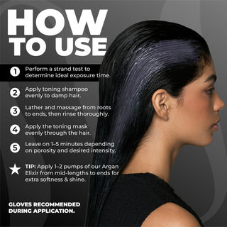 Cool Black Hair Tone Correcting Mask