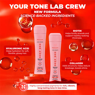 Deep Red Hair Toning Shampoo