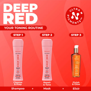 Deep Red Hair Toning Shampoo