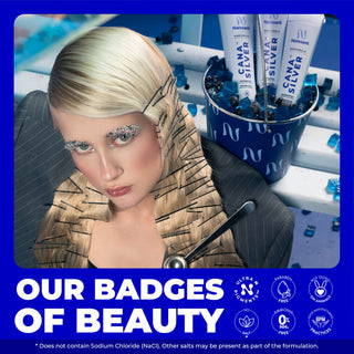 Icy Cool Blonde Hair Purple Toning Shampoo